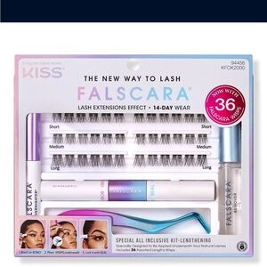 Kiss Falscara Lash Extensions Kit with Black and White